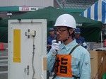 郡山地区自衛消防操法大会　通報・指揮